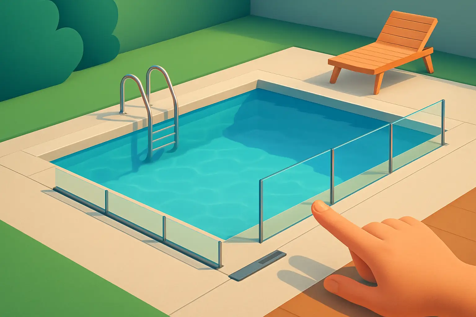 Hidden Pool Fence Systems That Disappear