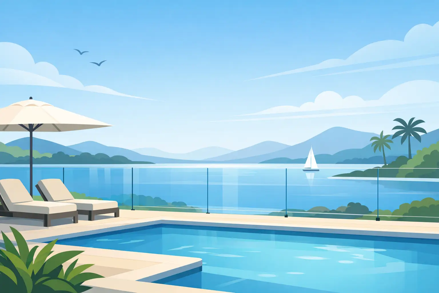 A Pool Fence That Doesn’t Block the View