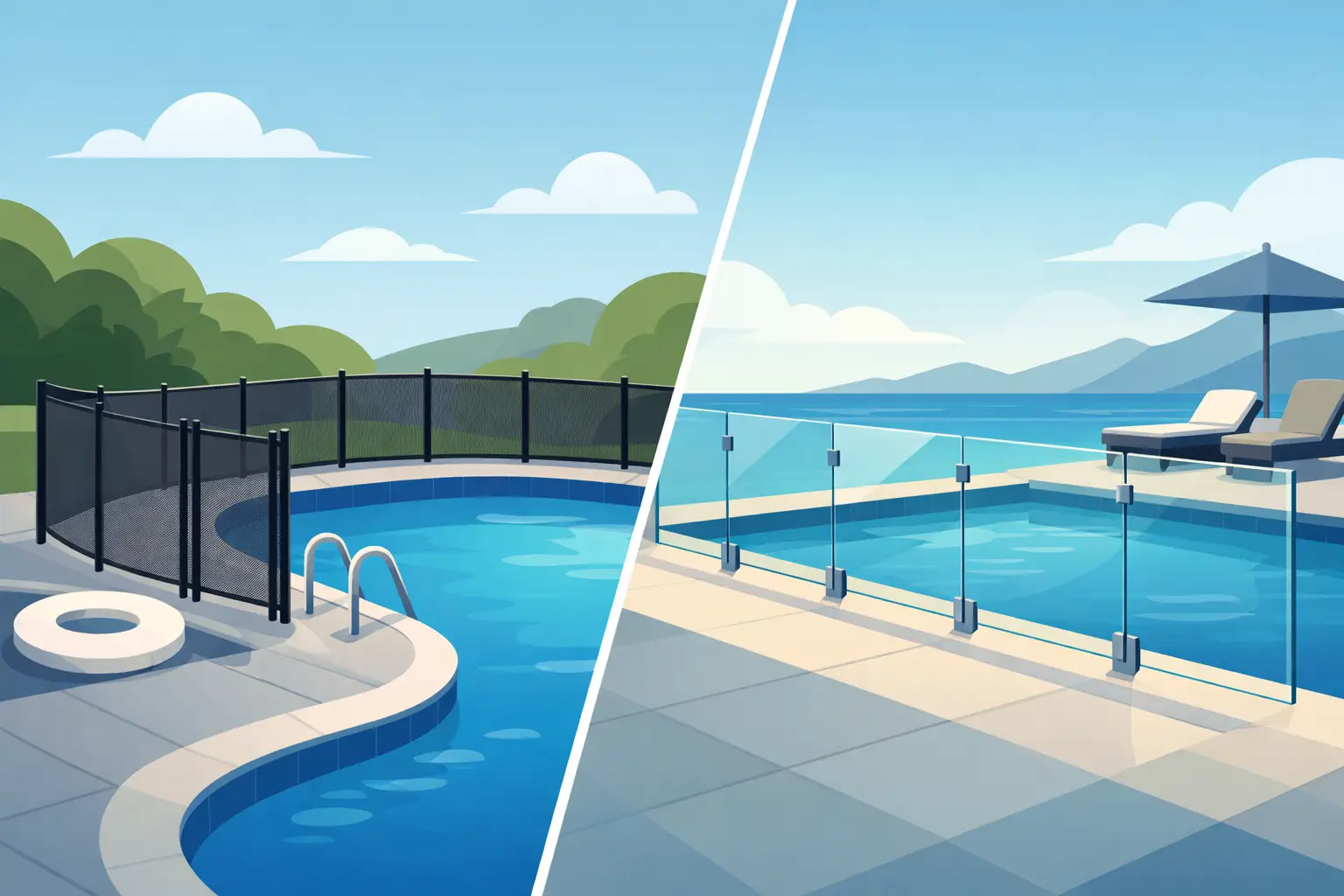 Automatic Pool Fence vs Glass Fencing