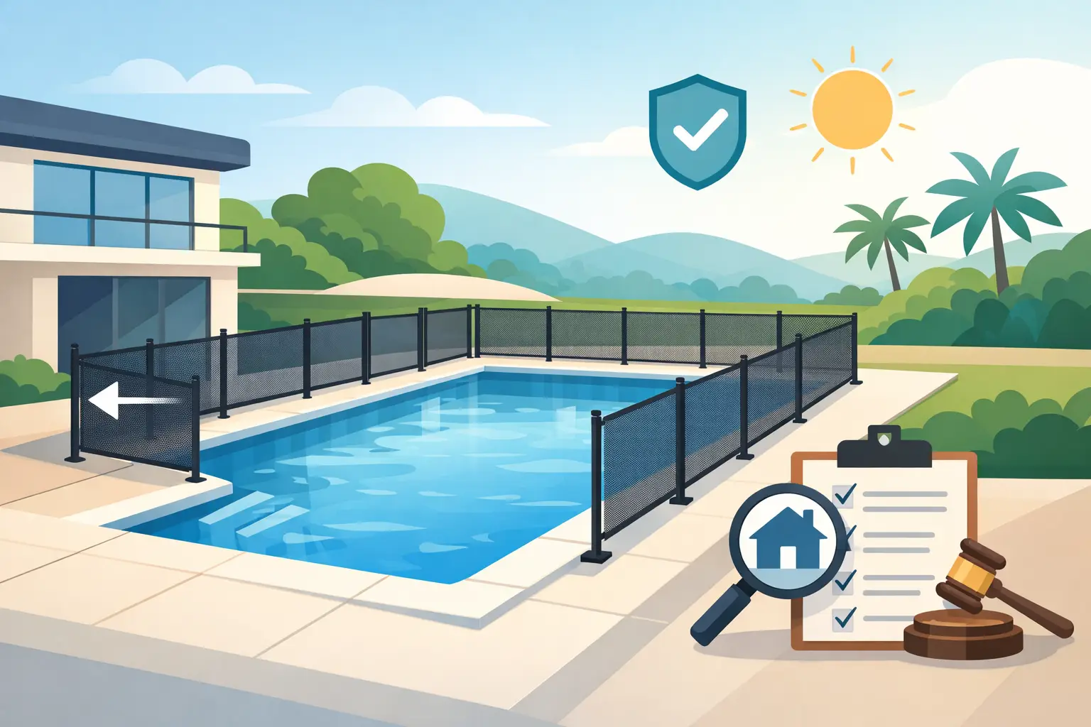 Does a Retractable Pool Fence Meet Code?