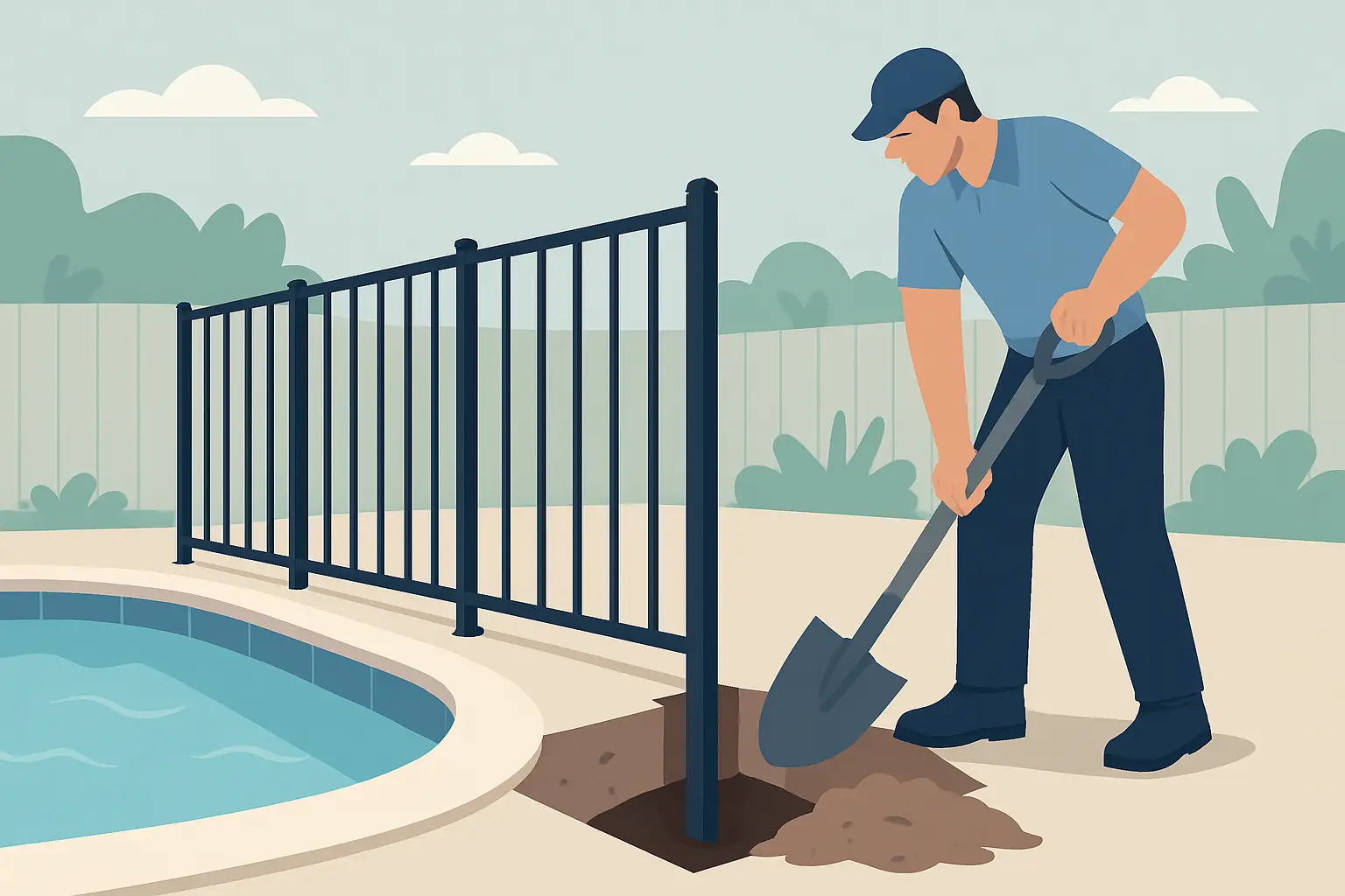 Trenches Pool Pool Fence Trenching Requirements Explained | Smart Fence